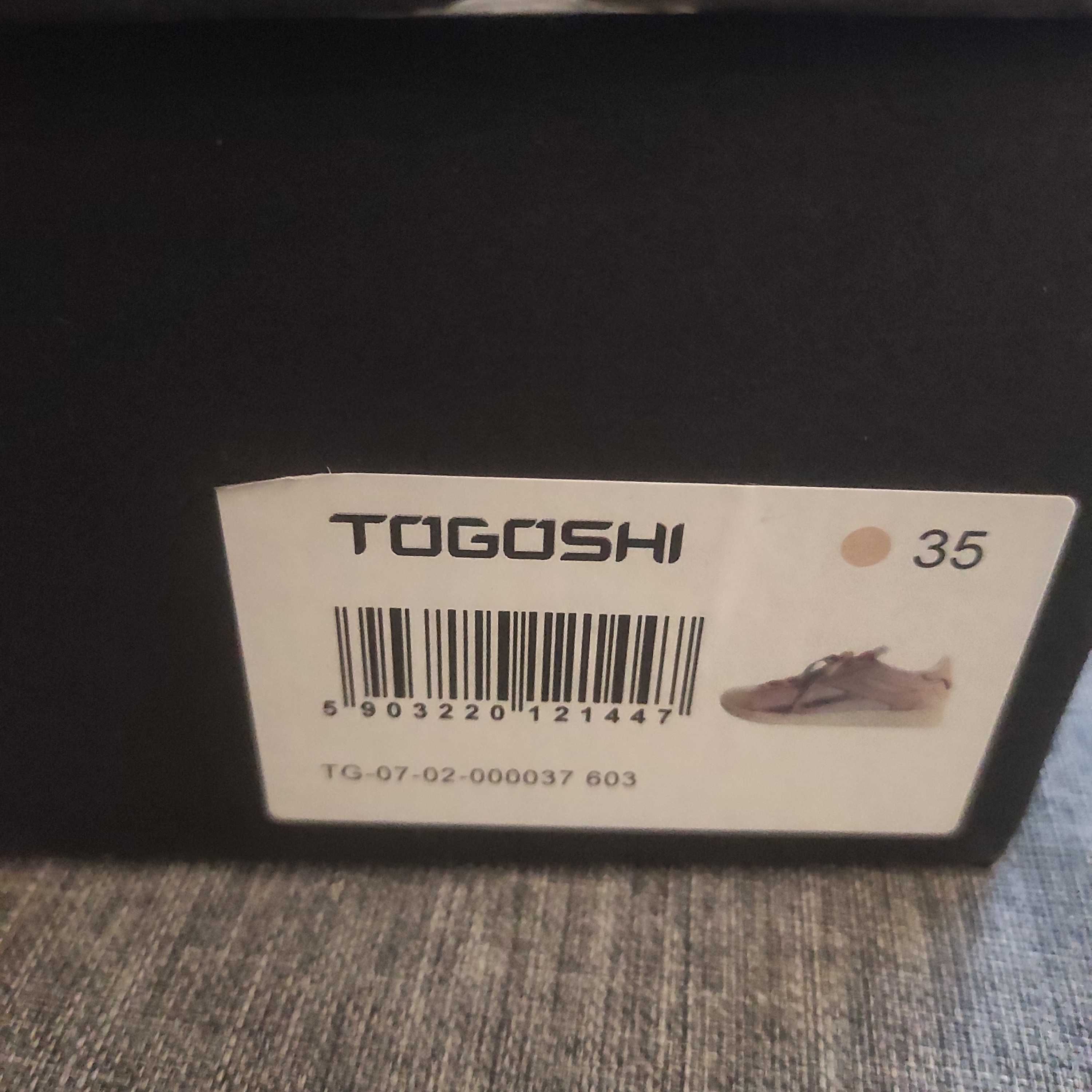 Togoshi buty sportowe beżowo złote nowe rozmiar 35.