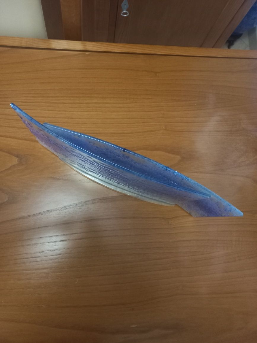 Vaso Oval Azul Fino