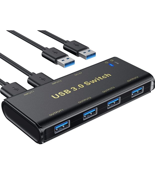 Przełącznik 4 portowy USB 3.0