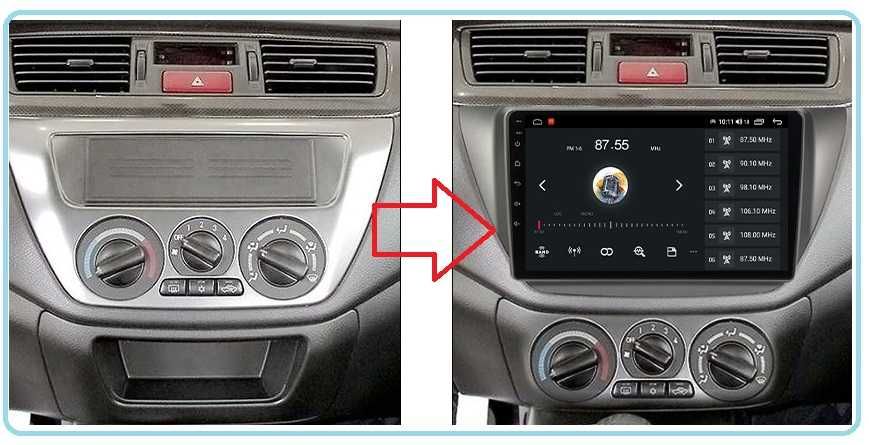 Магнітола Mitsubishi Lancer IХ Android, Qled, GPS, USB, 4G, CarPlay!