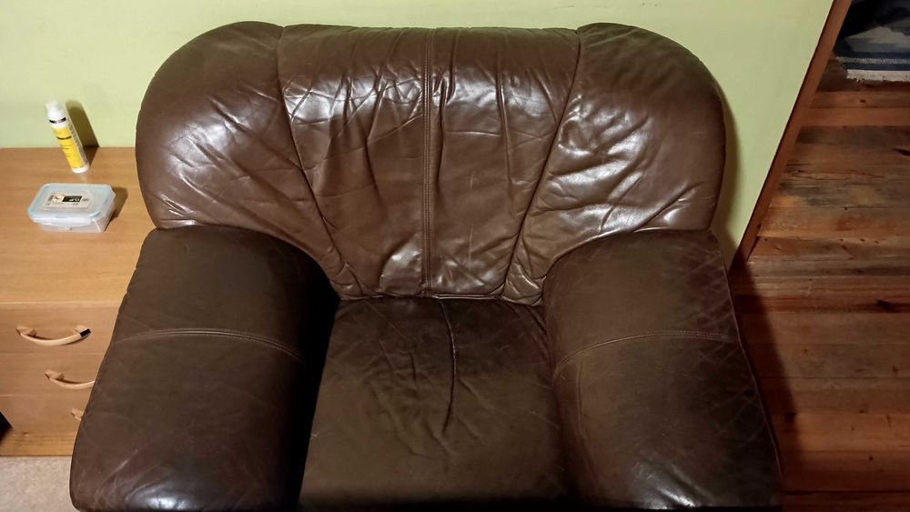 Fotel skórzany duży