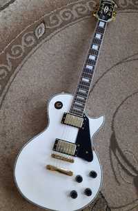 Электрогитара гитара Les Paul Custom White Alpine