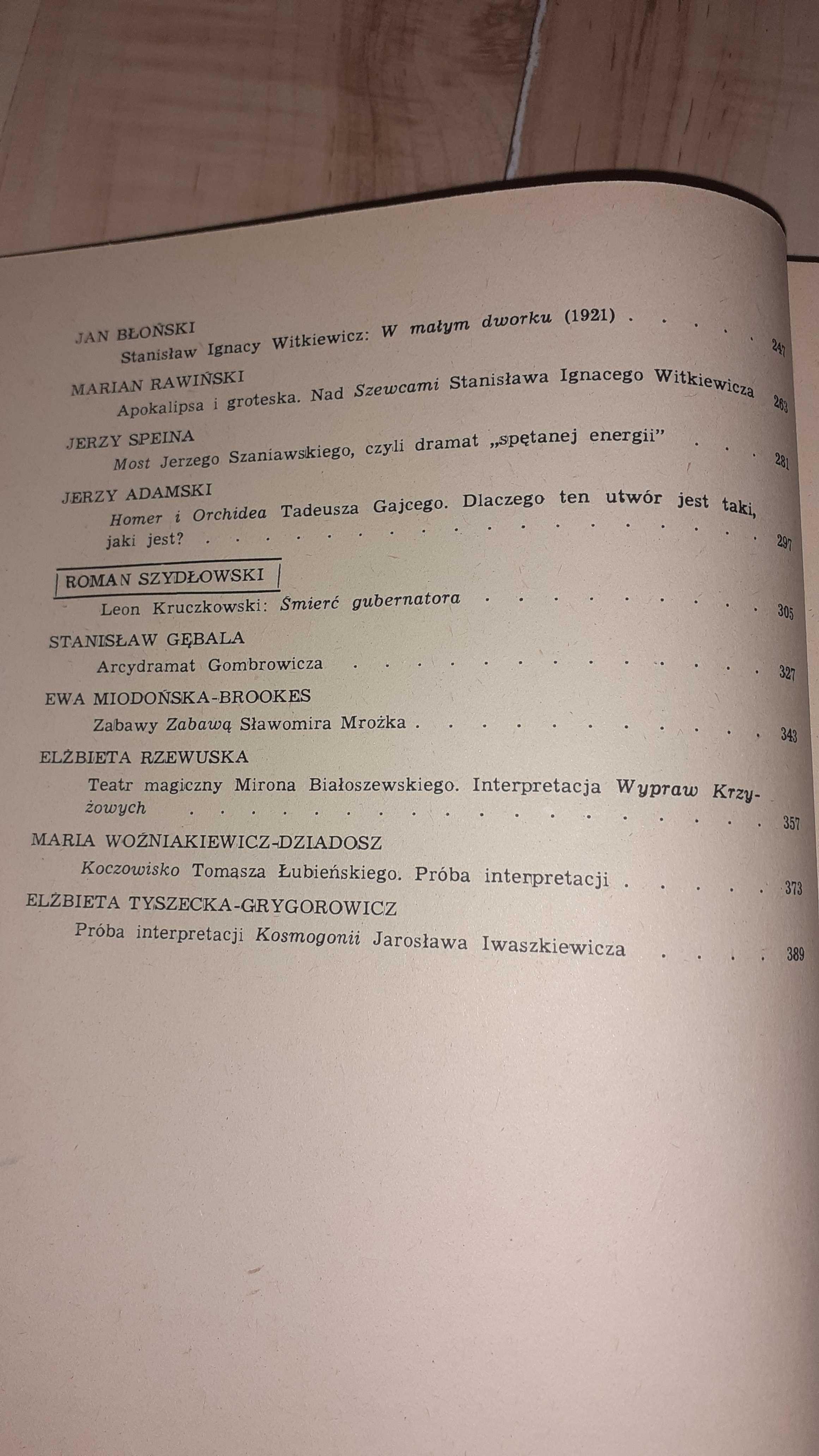 Dramat Polski XIX i XX wieku interpretacje i analizy 1987