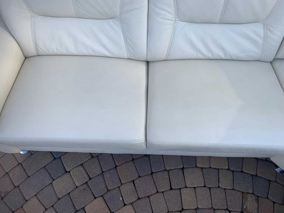 wohnwert niemiecki narożnik skóra naturalna ekrii