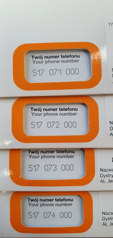 Złoty numer Orange