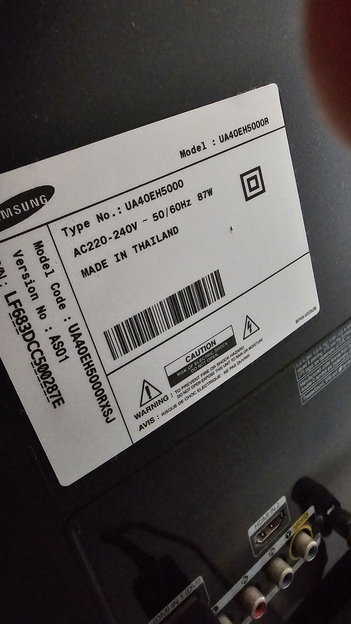 LCD Samsung ua40EH5000R