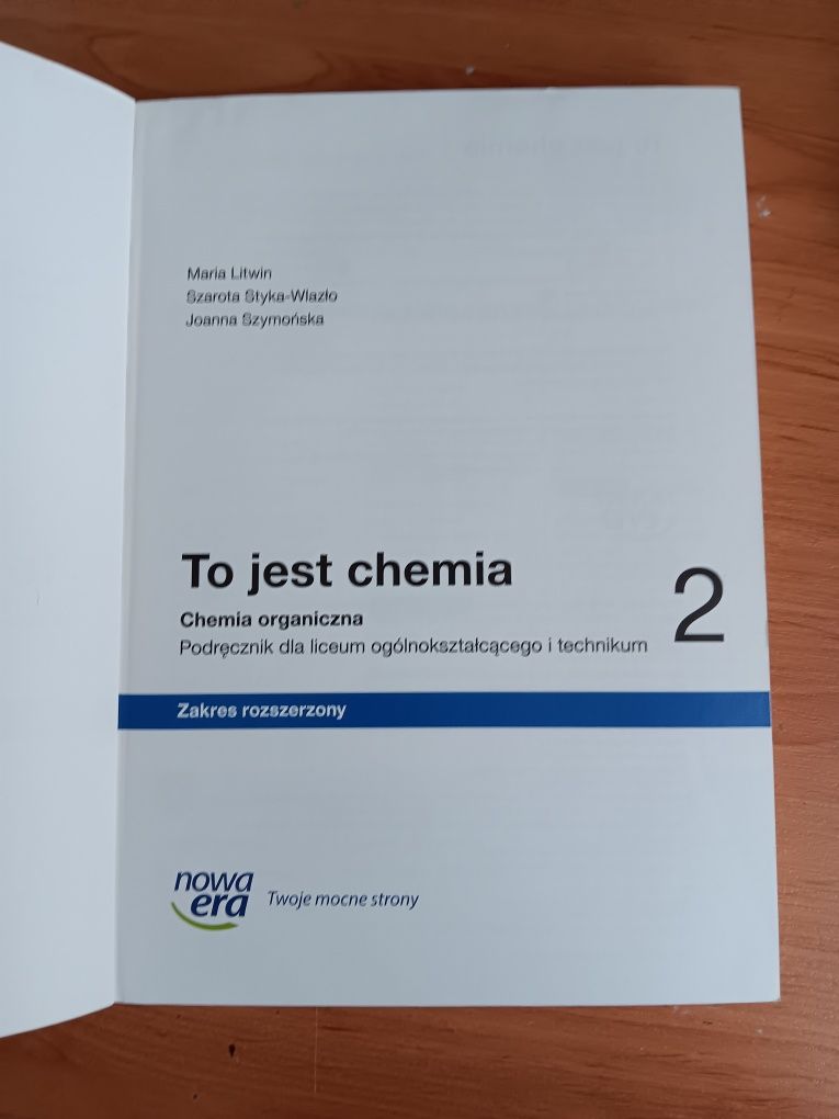 To jest chemia 2 zakres rozszerzony Nowa Era