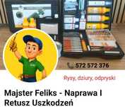 Naprawa I retusz rys, odprysków, ubytków na mebli, ceramike, płytkach
