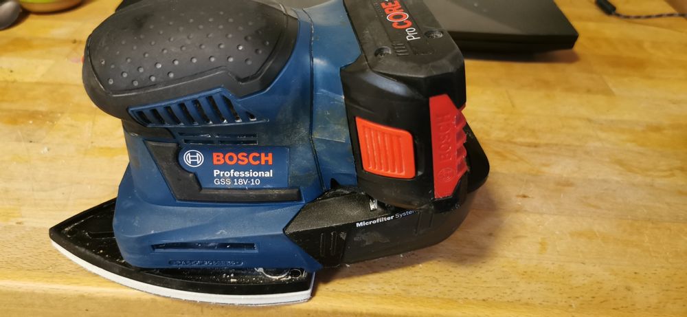 Szlifierka Bosch GSS 18v-10, jak nowa, z baterią!