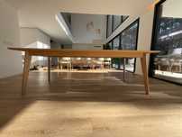 Mesa jantar madeira maciça de designer (única) 240x95