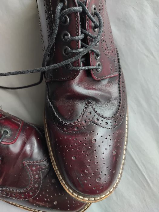 Męskie eleganckie wiśniowe buty BOSE London  43