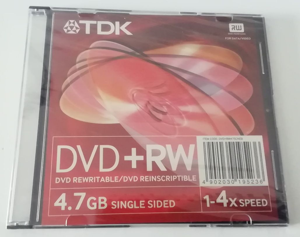 DVD+RW 4,7GB - 2 Unidades (Novos e Selados)