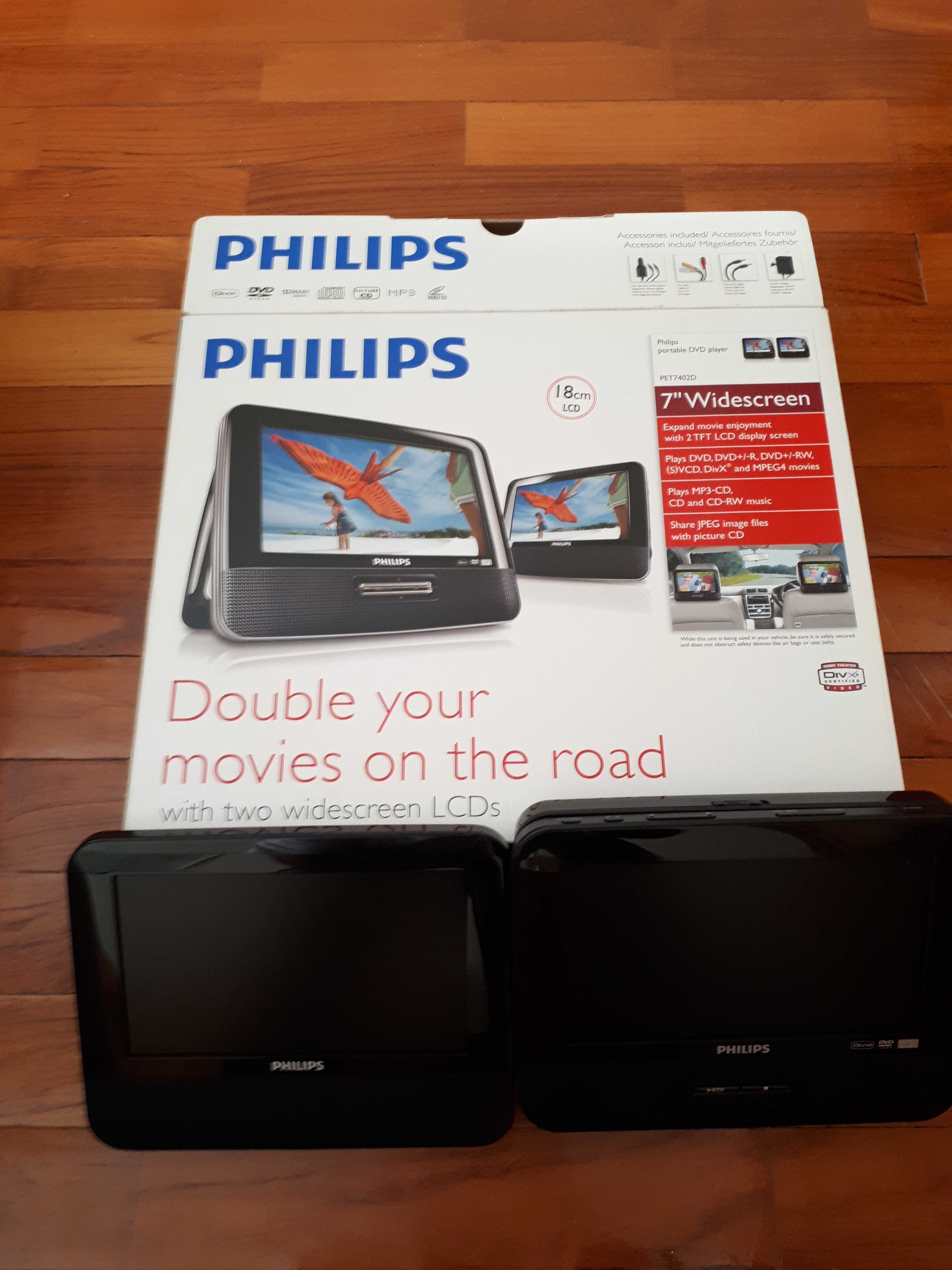 Leitor DVD portátil Philips PET7402D/12