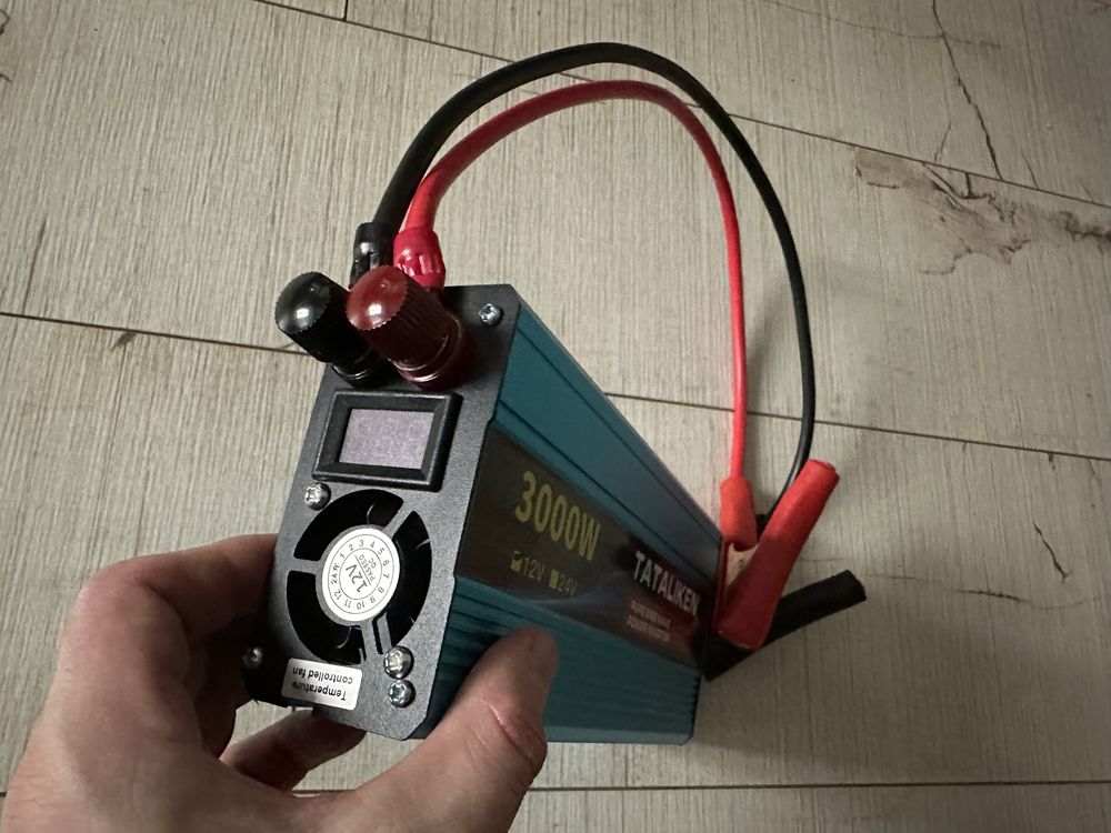 Інвертор 12-220в чиста синусоїда для котлів 3000w Tataliken НоваВерсія