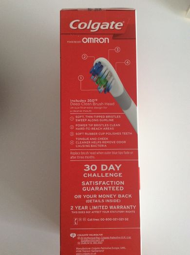 Escova dentes eléctrica COLGATE OMRON proclíticas 350 whitening (Nova)