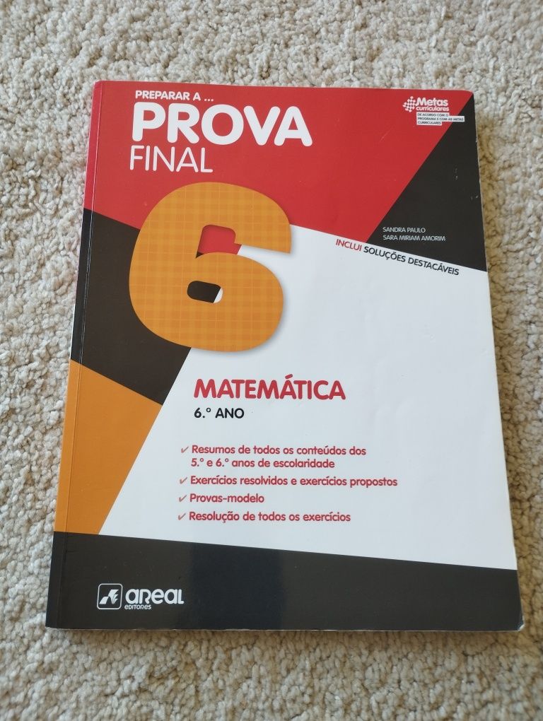 Livro de exercícios matemática - 6 ano