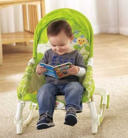 Fisher Price Przenośny Leżaczek Bujaczek 2W1 - oryginalny