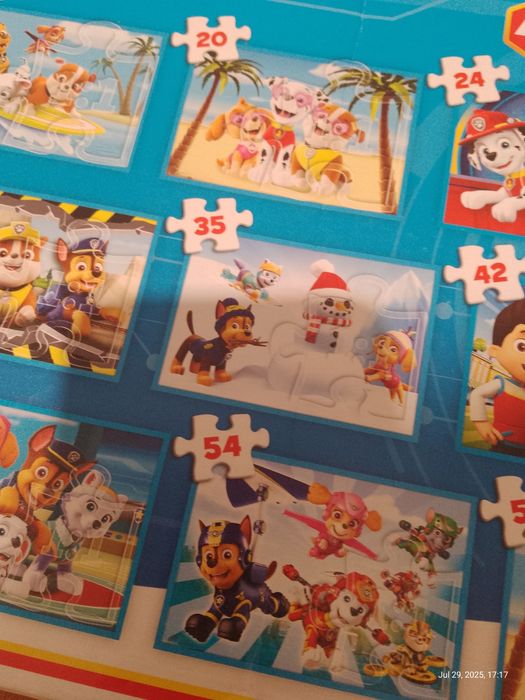 Пазли "Щенячий патруль" 9 в 1.  TREFL Польща