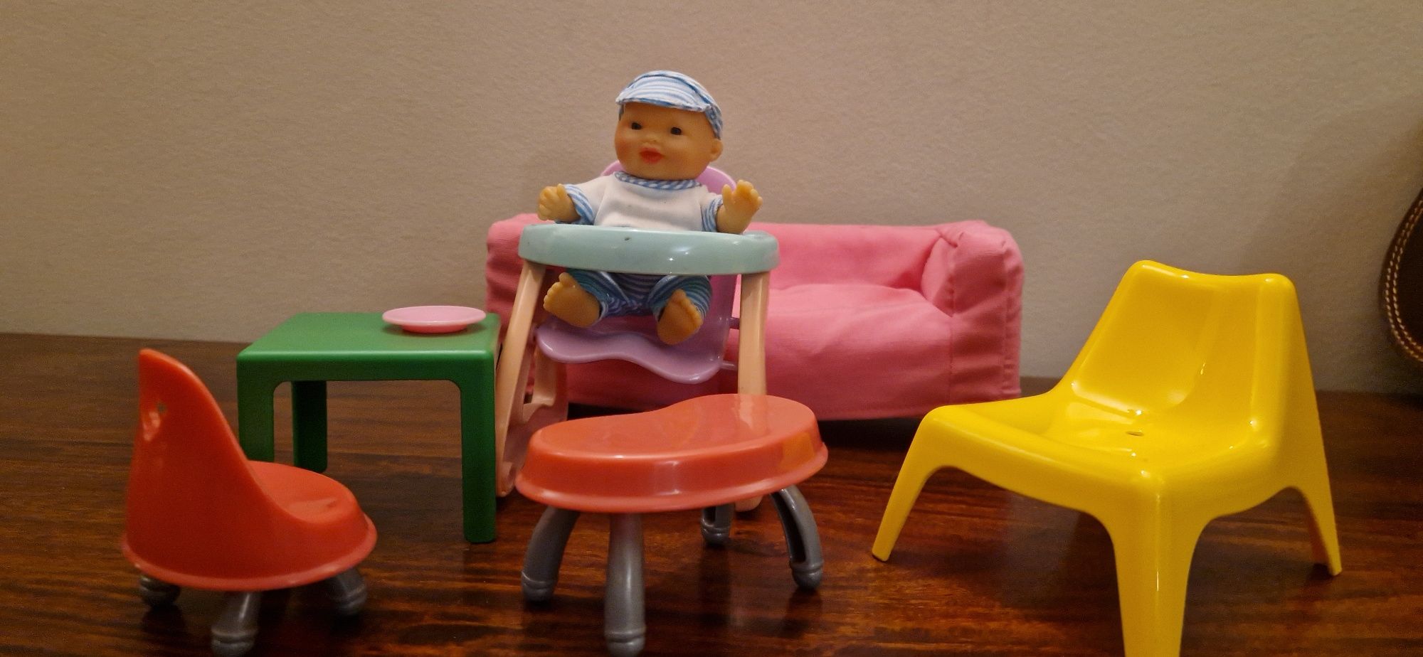 Mini Baby Born krzesełko do karmienia meble