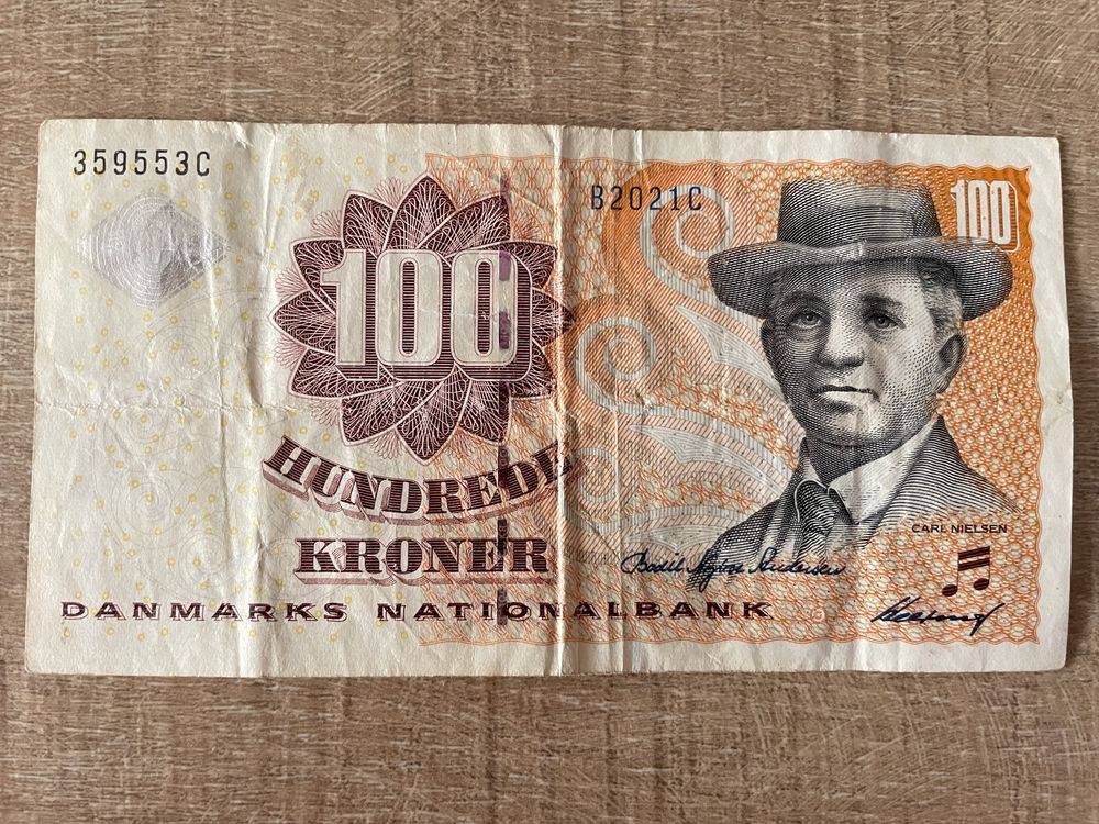 Banknot 100 koron duńskich