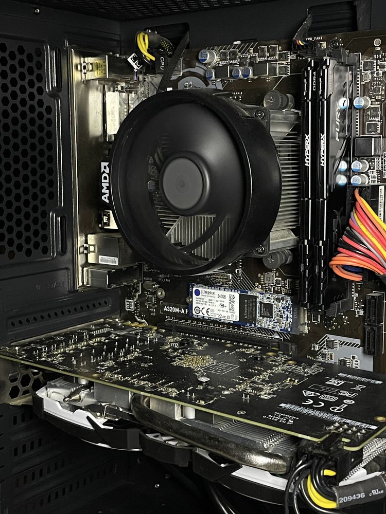 Ігровий комп'ютер R5 2600x/16GB DDR4/RX 570 8gb/ ssd