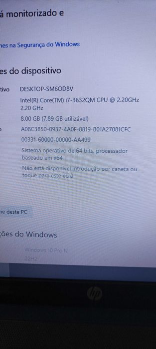 Portatil HP i7-3632QM Rápido