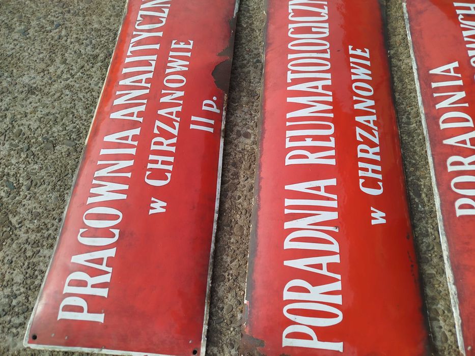 stara tablica emalia wypukla z czsow PRL  60-lata