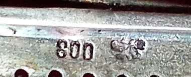 Srebrna Sakiewka Zawieszka Włochy Niemcy Austria Srebro 800 ok 32g