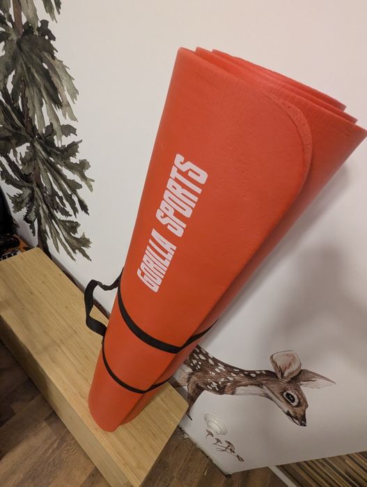 Ogromna mata do ćwiczeń / jogi / fizjo - GorillaSports 190x100 gruba 1