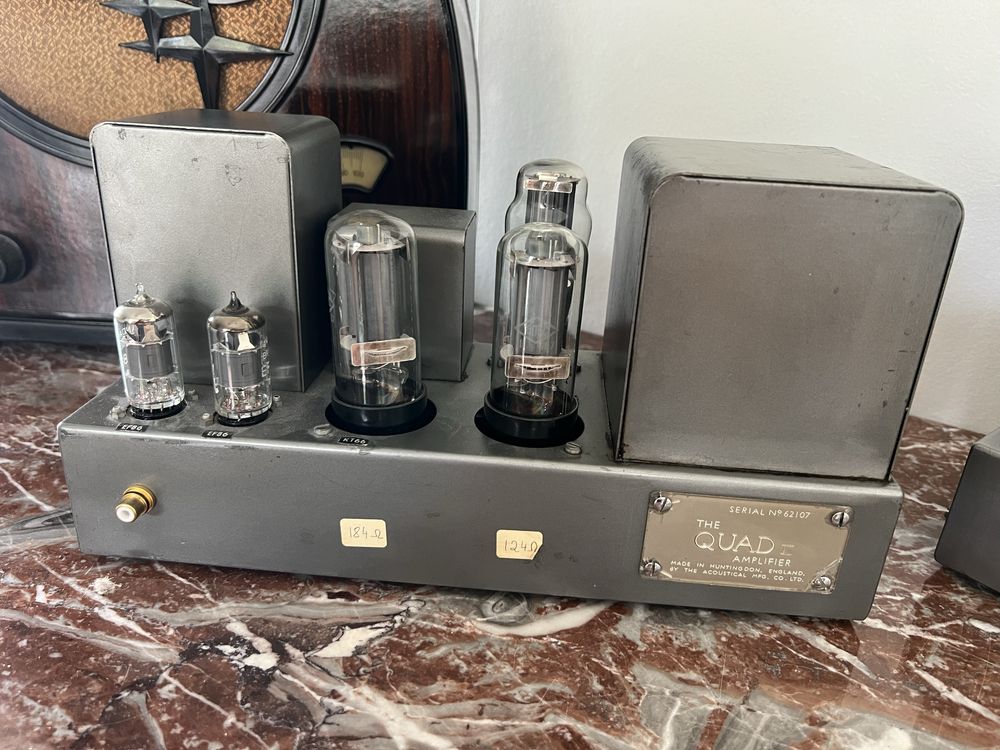 Quad II – lampowe monobloki – 100% sprawne – klasyka vintage Hi-Fi