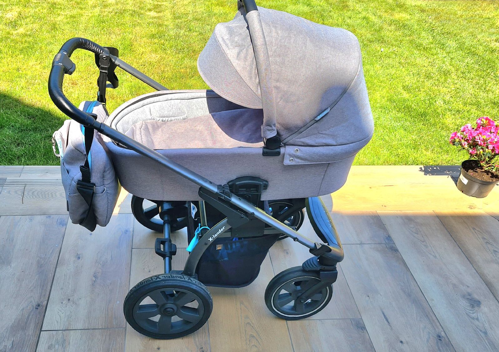 Wózek 2w1 X-lander X-move, zestaw XL azure grey