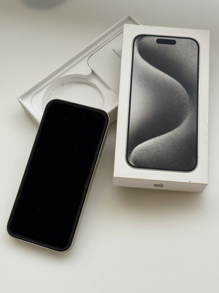 Iphone 15 pro branco 128GB - Único dono, c/fatura