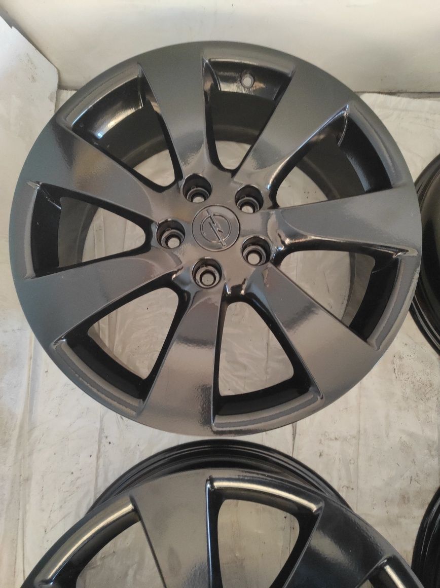 488 Felgi aluminiowe ORYGINAŁ OPEL R 18 5x115 Idealne CZARNE