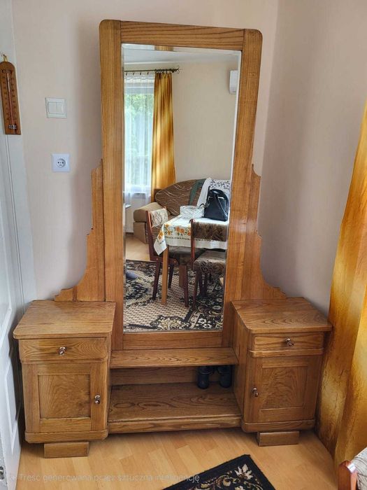 Toaletka drewniana z lat 50