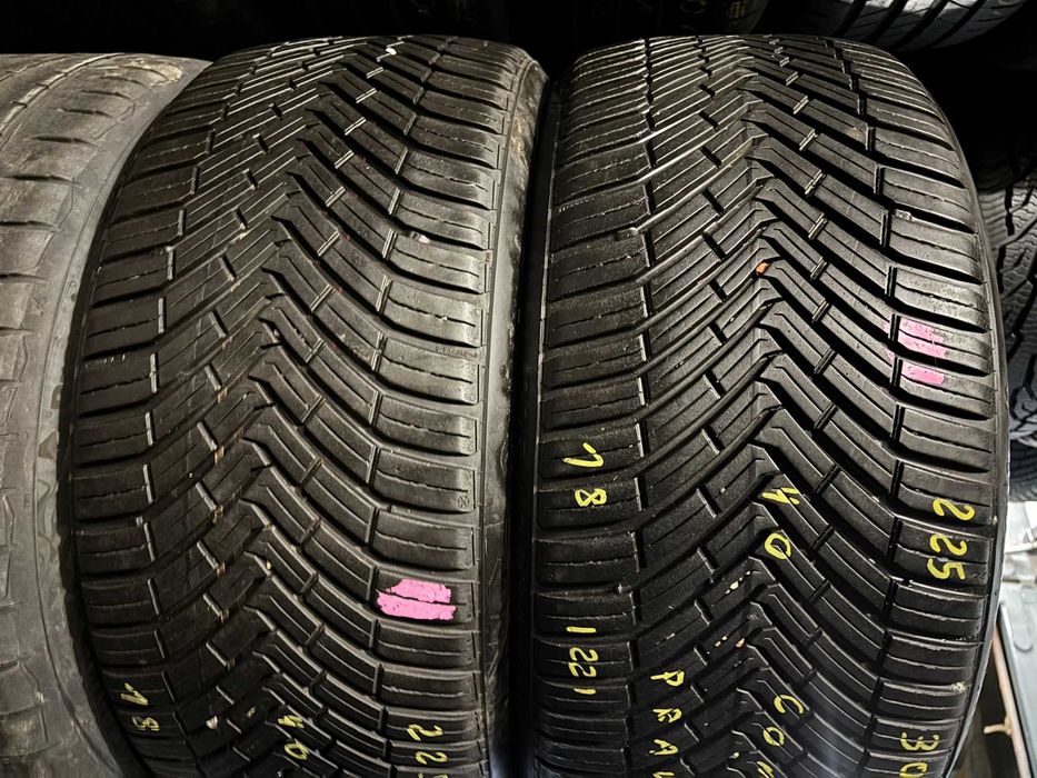 2X OPONY CAŁOROCZNE 225/40R18 92Y Continental AllSeason 4S 7.7MM 2022R