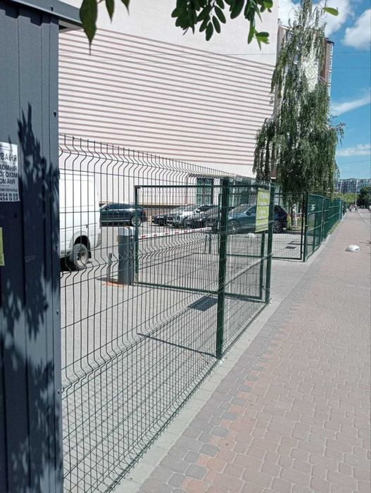 Виробник калиток и ворота "под ключ".Металлический зеленый забор сетка