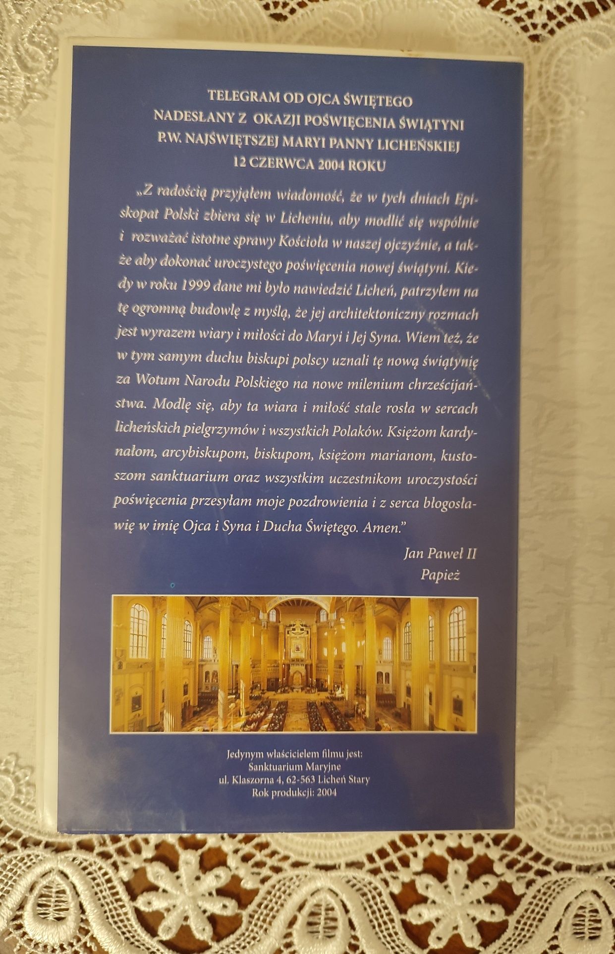 Kaseta VHS Matka Boża Licheńska - Poświęcenie świątyni