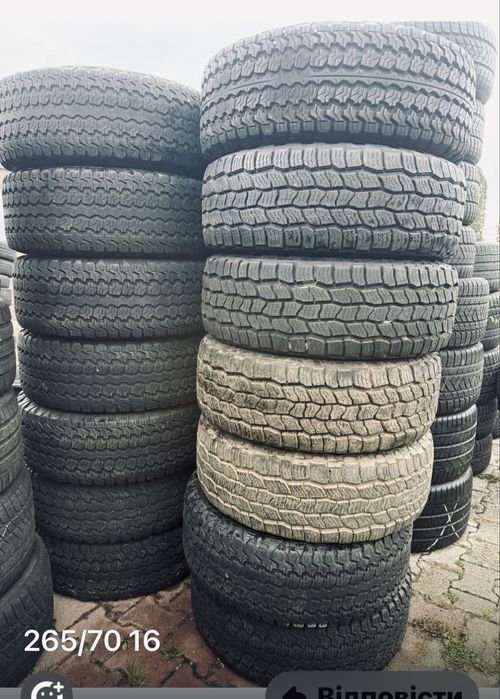 Шини Р16 265/70 А/Т. ,М+S