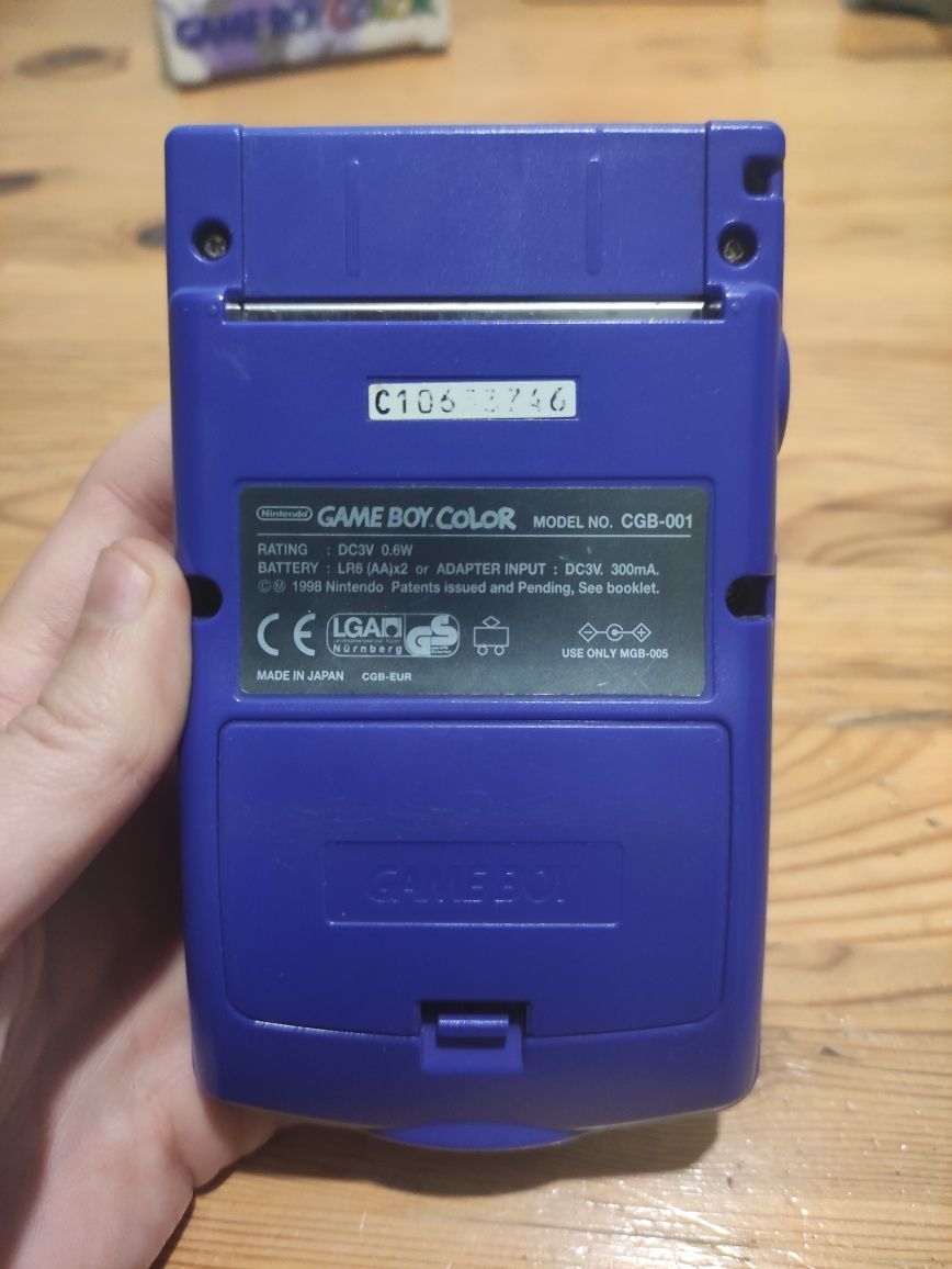 Gameboy game boy color box pudełko wersja europejska