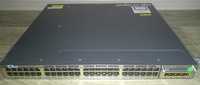 Cisco WS-C3750X-48P + модуль C3KX-NM-1G