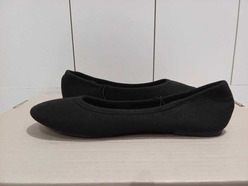 czarne baleriny marki George roz. 36 wkładka 22 cm nowe
