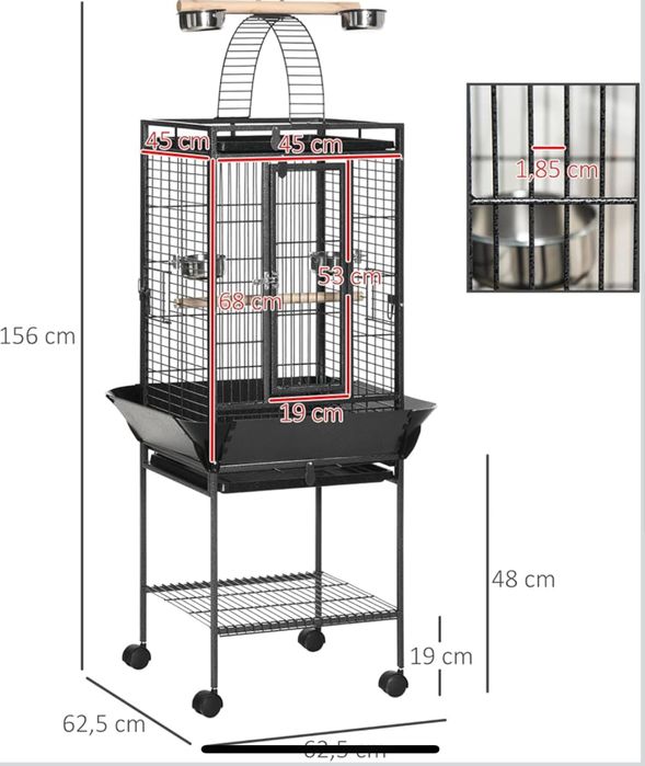 Gaiola para papagaios