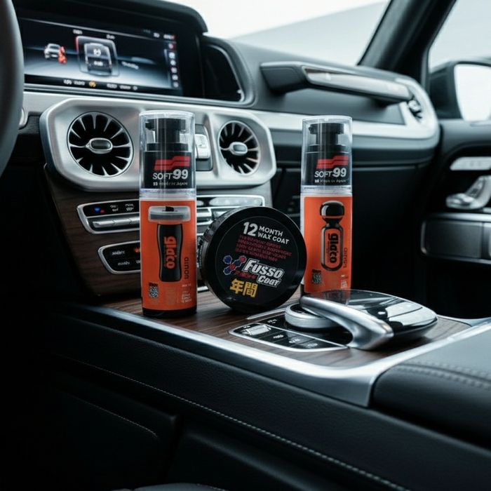 Soft99 Комплекс 3-в-1: Fusso Wax 12М + Glaco Ultra + Очищувач