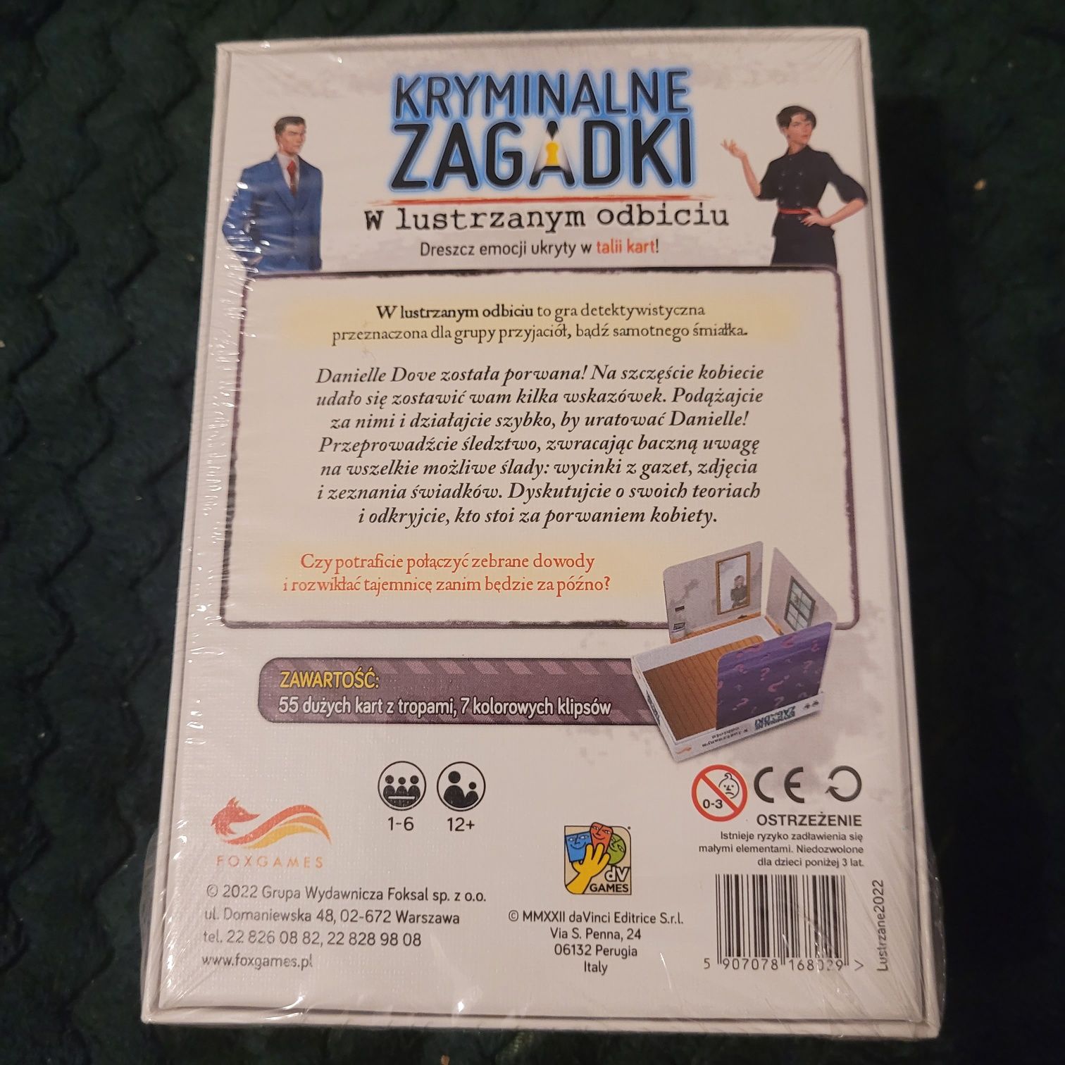 Gra karciana Kryminalne zagadki W lustrzanym odbiciu nowa