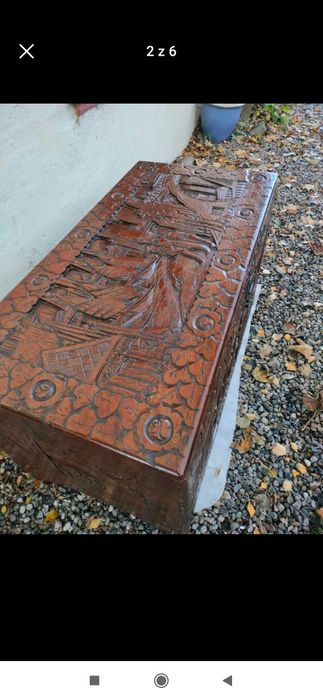 Skrzynia drewniana bogado zdobiona Super stan!