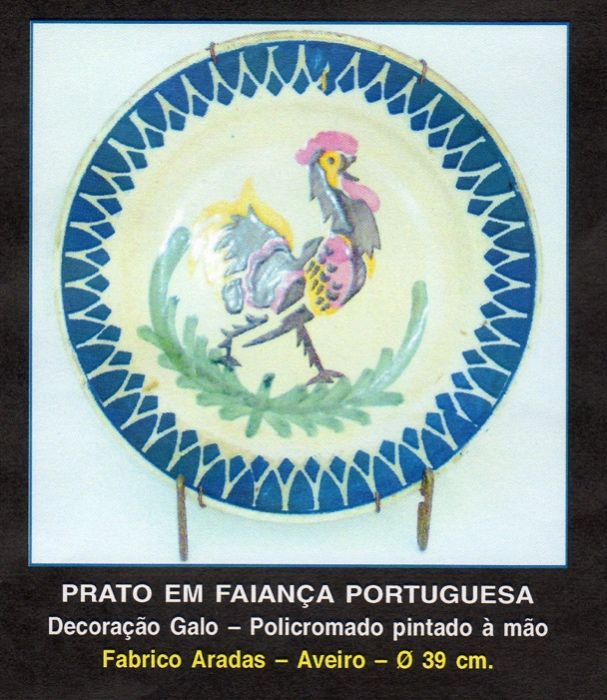 Prato em faiança portuguesa