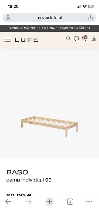 Cama com colchão