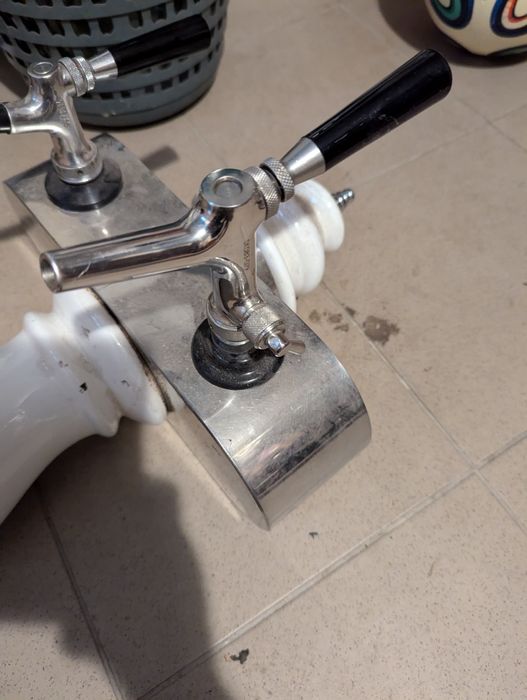 Nalewak kolumna do piwa rollbaru ceramiczny 2 krany