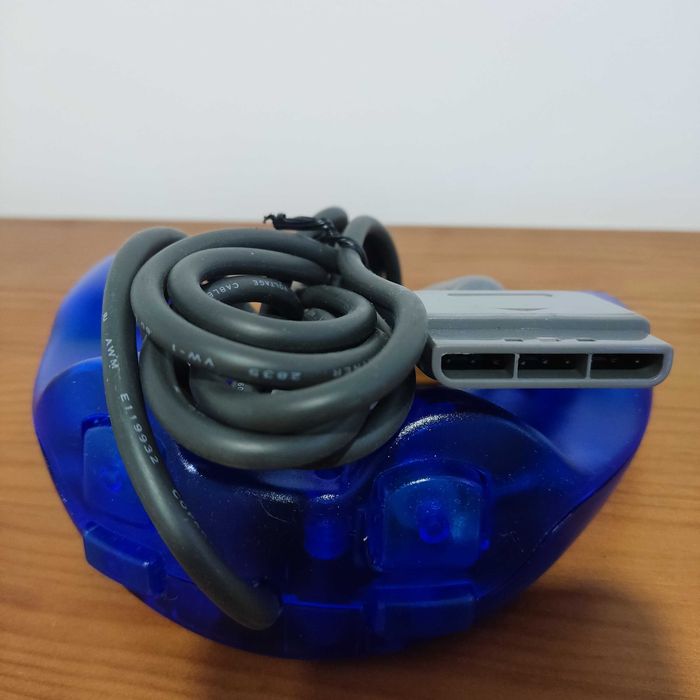 Comando Playstation Standard PSX Joypad Azul Novo em blister