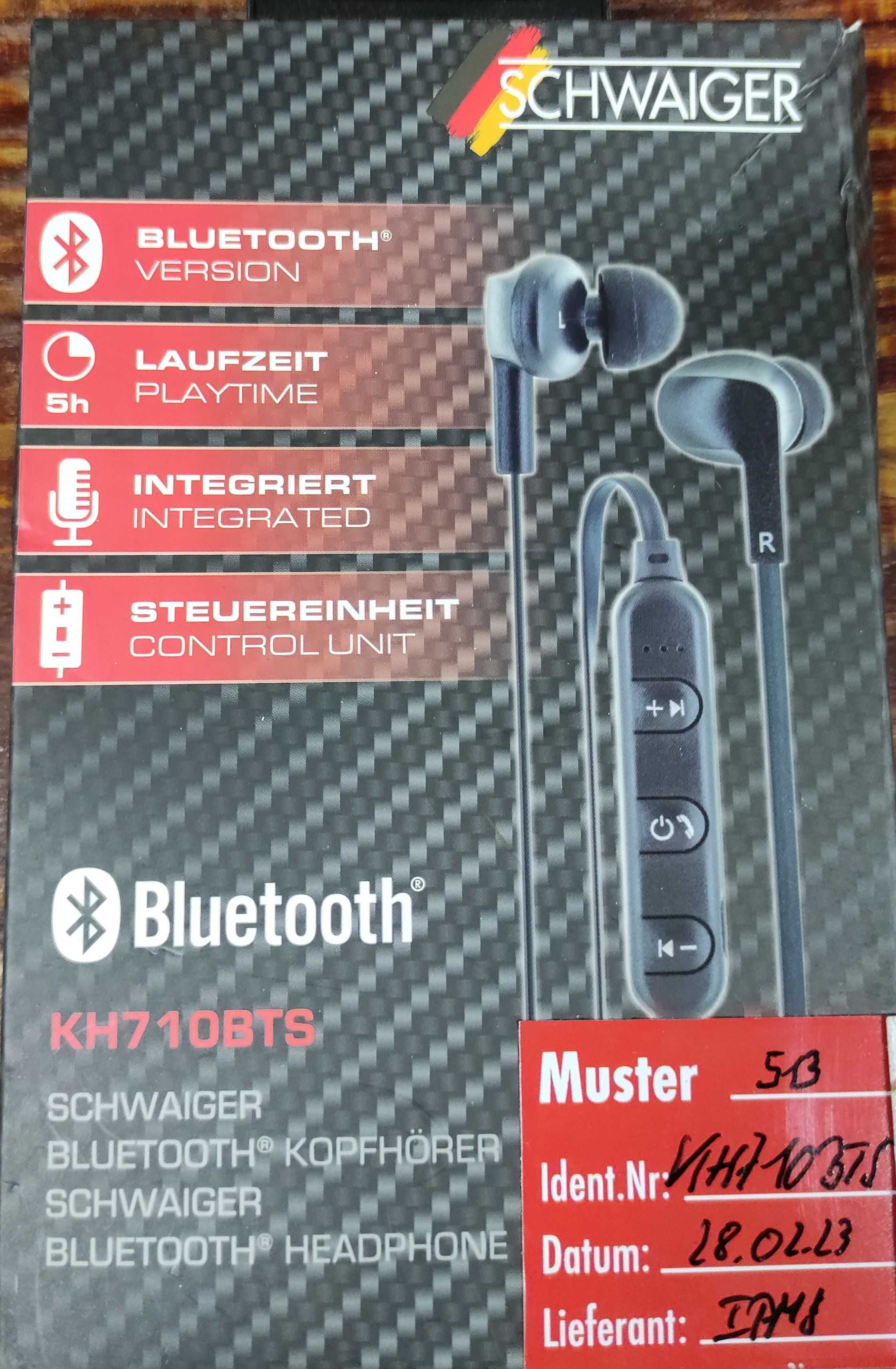 SCHWAIGER KH710BTS Słuchawki douszne Bluetooth